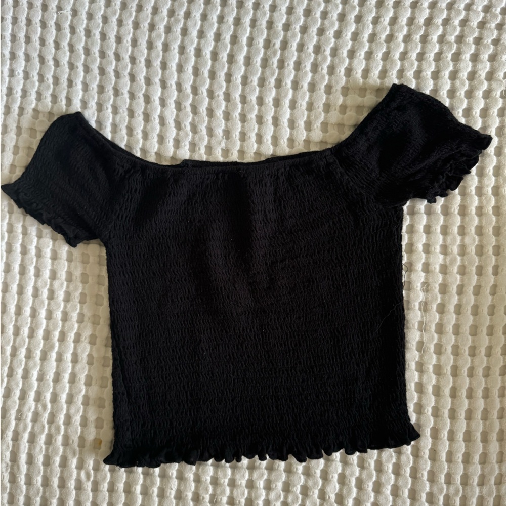 2 Forever 21 Cropped Off-Shoulder Tops